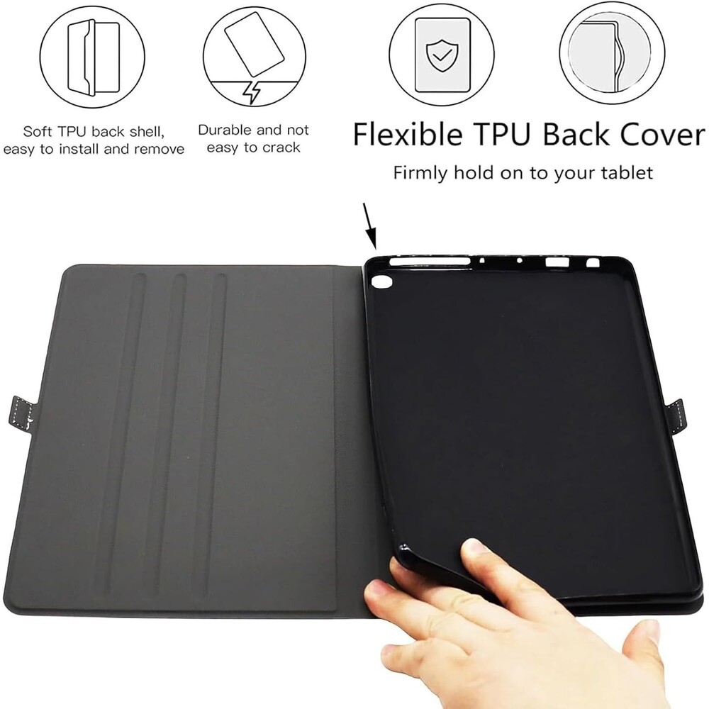 Viclowlpfe Case for Amazon Kindle Fire HD 10/10 Plus Tablet, Floral Hummingbird - Picture 3 of 7
